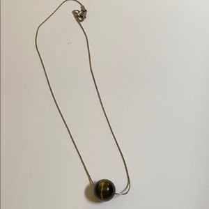 Tiger eye short necklace